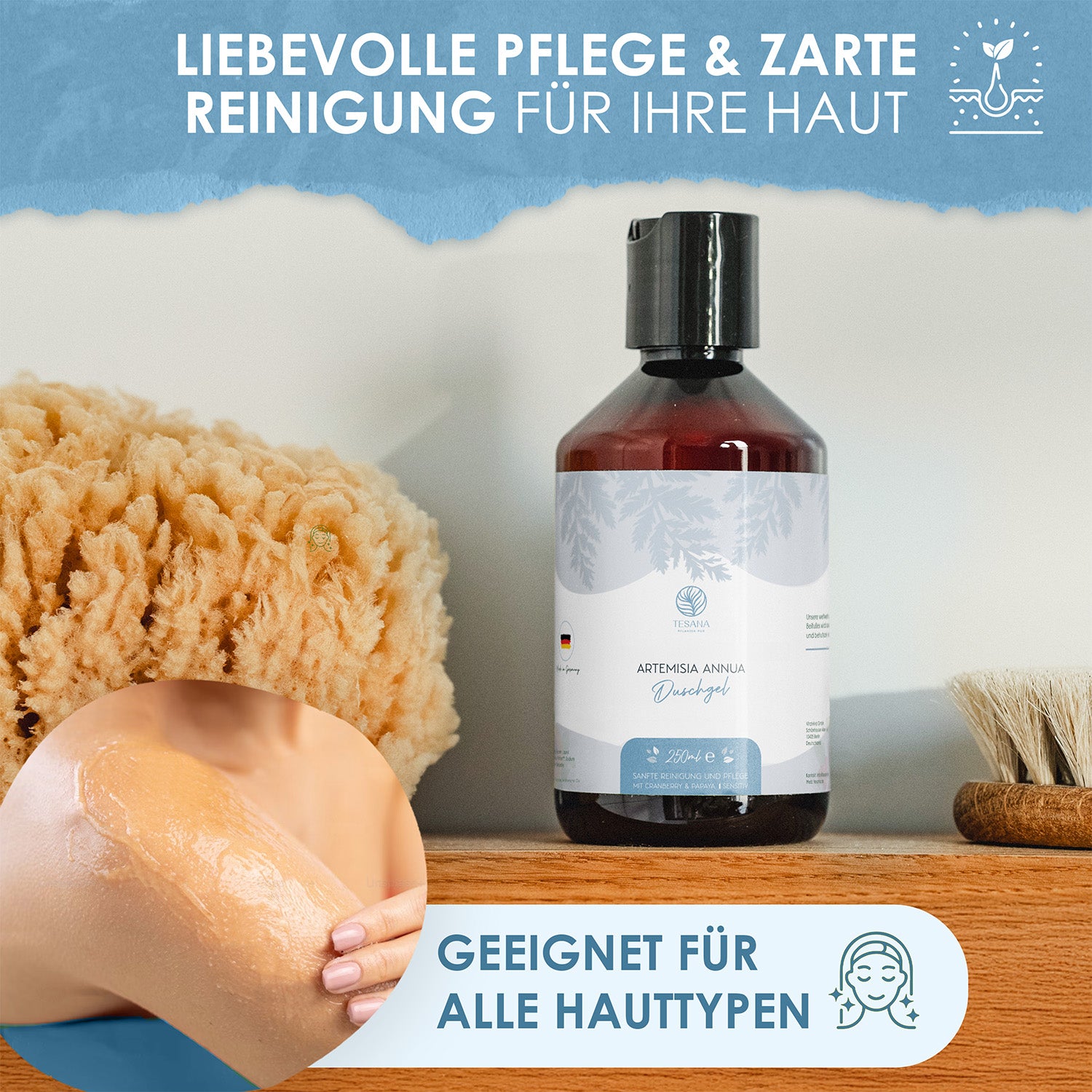 Artemisia annua shower gel