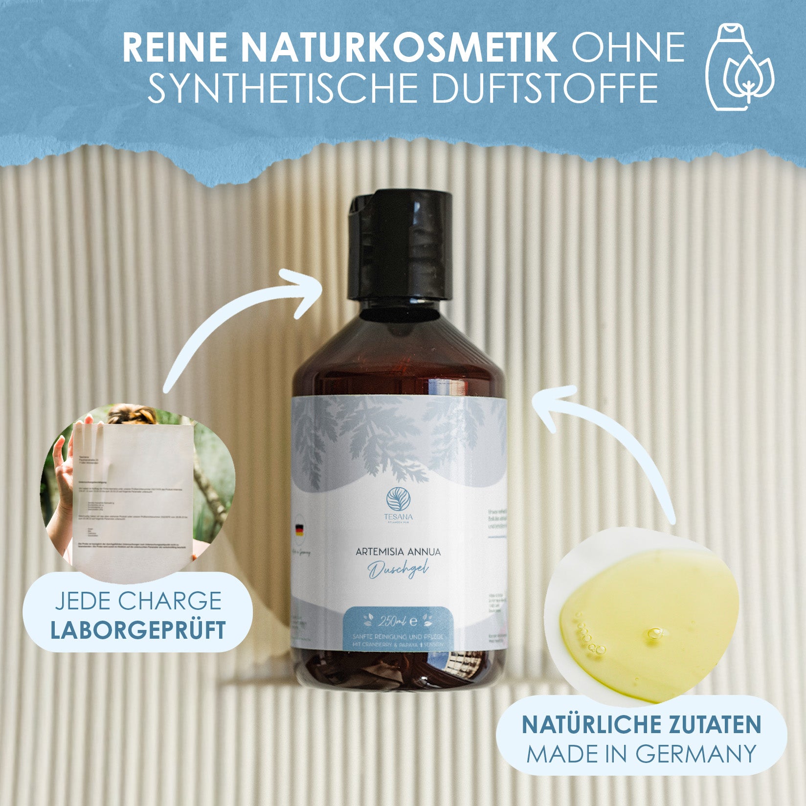Artemisia annua shower gel