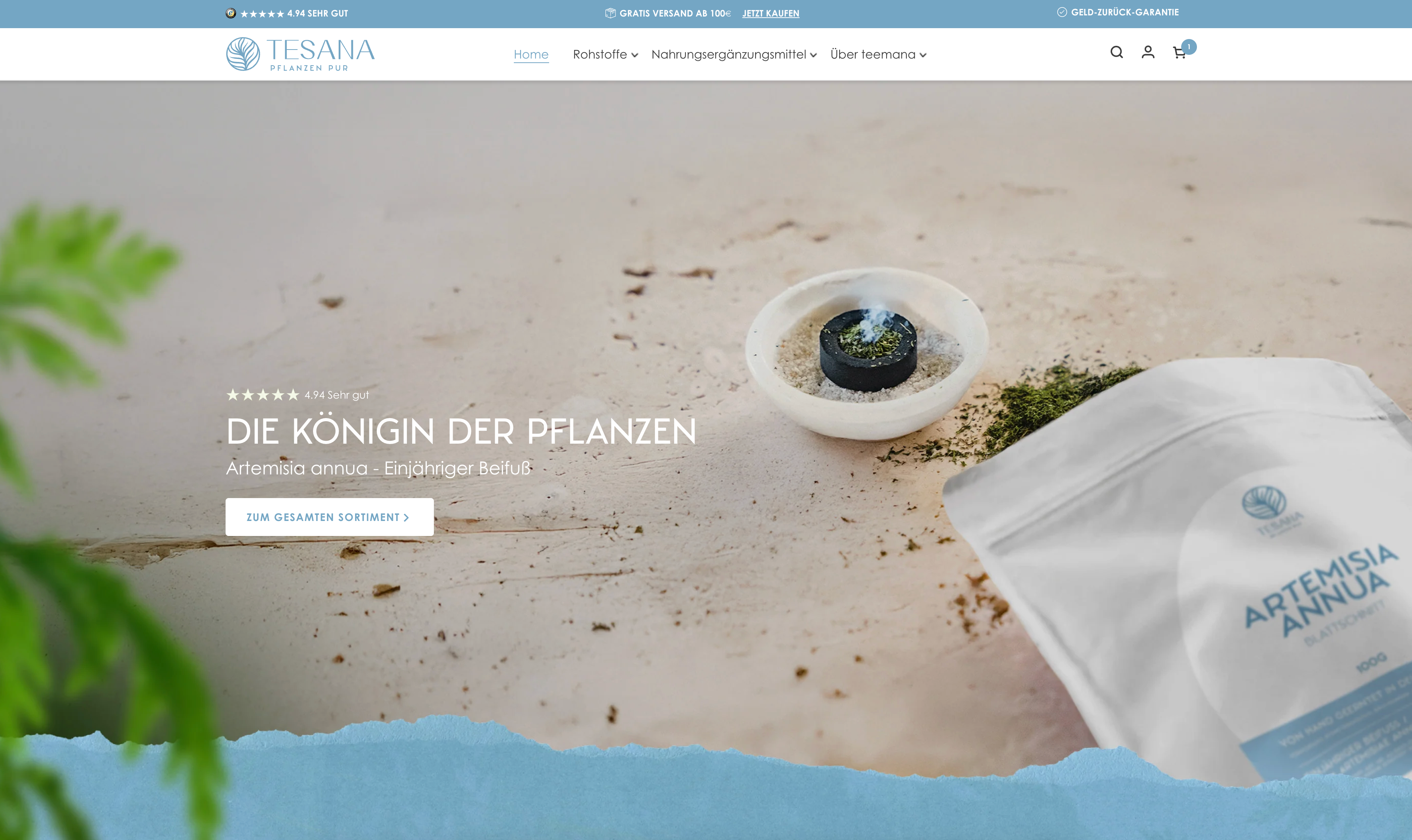 tesana.de » Selected natural products from Germany