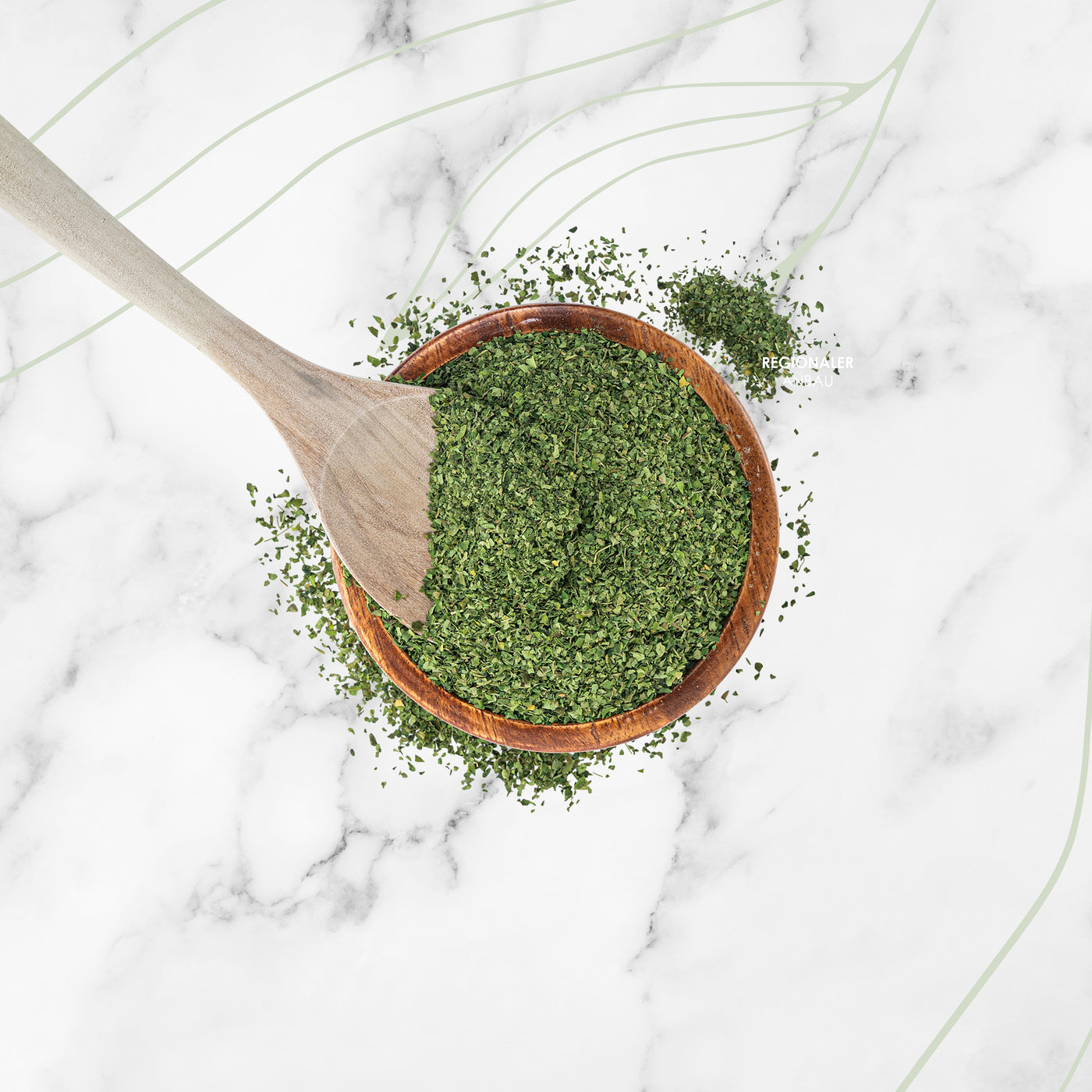 Moringa oleifera gemahlen