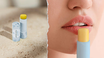 Anwendung des natürlichen Lippenbalsams für geschmeidige, gepflegte Lippen mit nachhaltiger Verpackung und pflegenden Inhaltsstoffen.