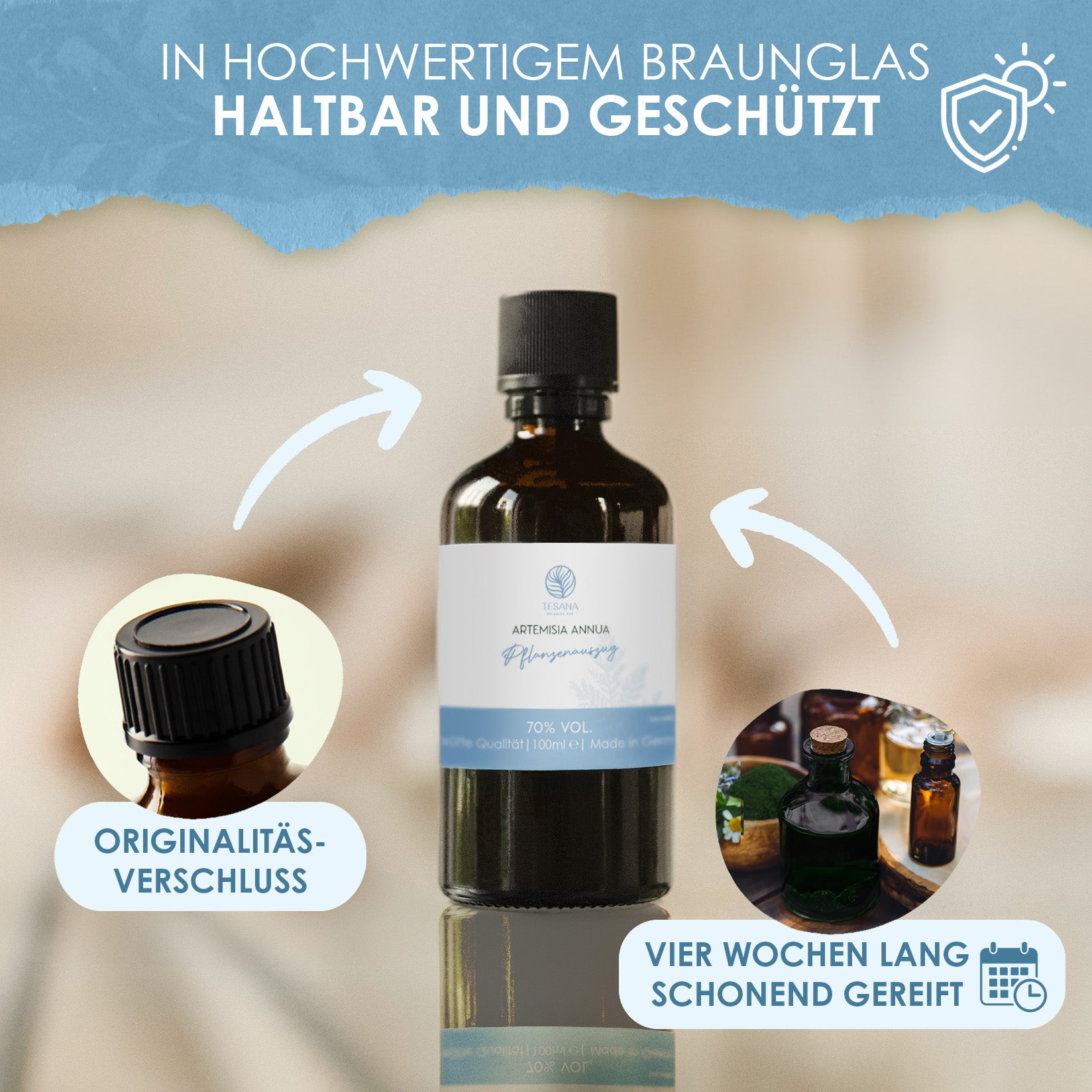 Artemisia annua Pflanzenauszug Alkohol  70% Vol.