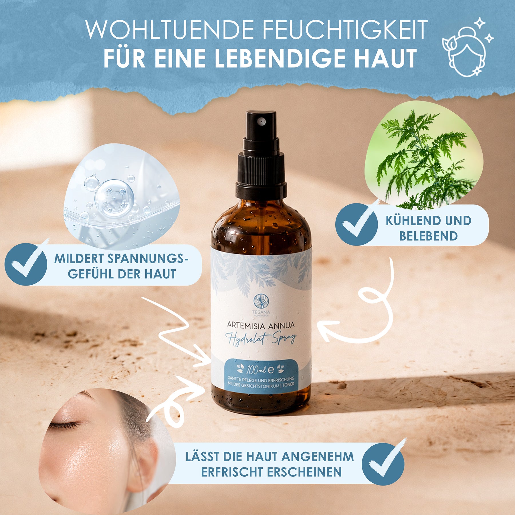 Artemisia annua Hydrolat Spray