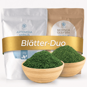Pack économique « Feuilles coupées » d'Artemisia annua et de Moringa oleifera