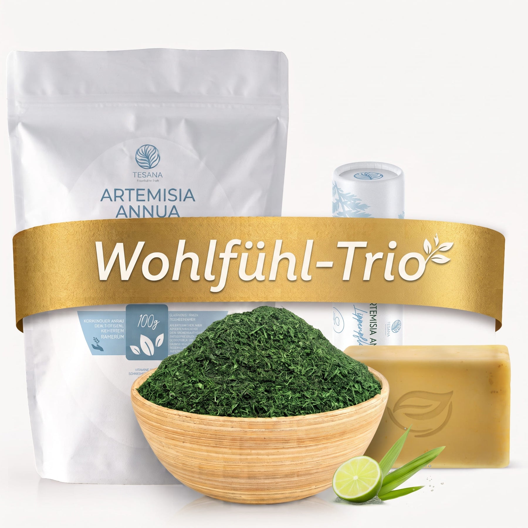 Artemisia annua Blattschnitt & Lippenpflege & Seife "Wohlfühl-Trio"