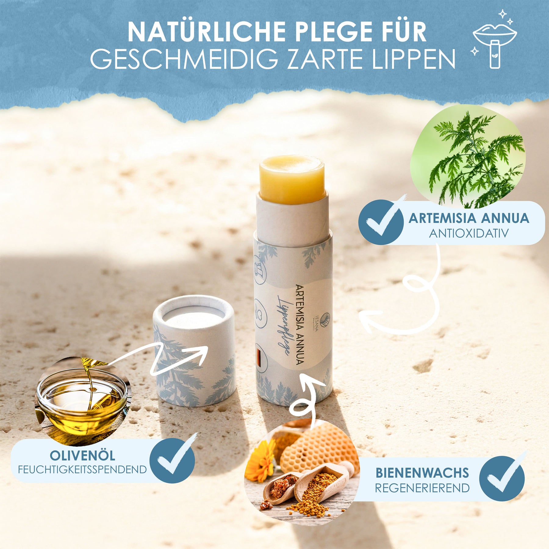 Artemisia annua lip care